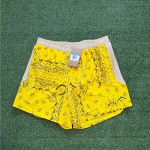 Nike Trail Men Medium Dri-FIT 6" Brief-Lined Running Shorts Yellow HJ4174-718